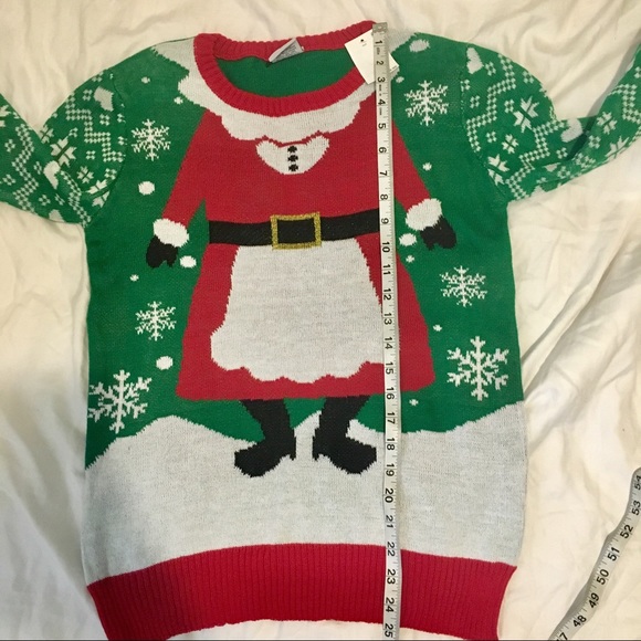 NWT green Mrs. Claus body ugly Christmas sweater - Picture 6 of 6
